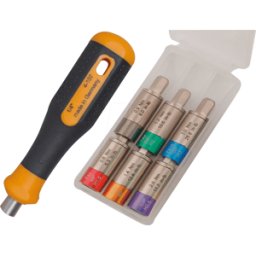 BERNSTEIN BERN 4 980 G - Juego de adaptadores de par, 7 piezas, 0,6 - 3,0 Nm, 1/4