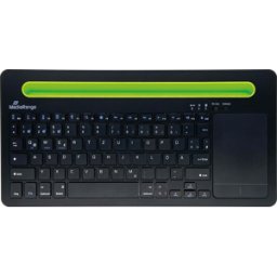MEDIARANGE MR OS131 - Teclado, Bluetooth, Touchpad, negro/verde