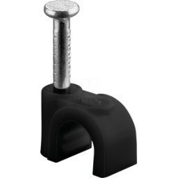 GOOBAY 64678 - Abrazadera de cable de 5 mm, negro, caja de 100