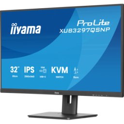 IIYAMA IIY XUB3297QSNPB - Monitor de 80cm, QHD, altavoces, USB-C-Dock, LAN
