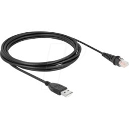 DELOCK 90612 - Escáner de código de barras, cable, USB, recto, 3,
