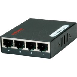 ROLINE 21143514 - Switch, 4 puertos, Gigabit Ethernet