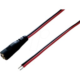 BKL DC AKK 2175 - Cable adaptador, 2000 mm, acoplamiento de CC al extremo libre