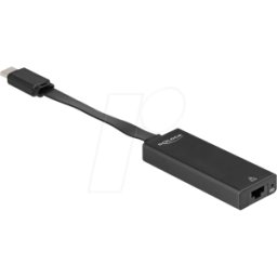 DELOCK 66246 - Tarjeta de red, USB tipo C, Gigabit Ethernet, 1x RJ45