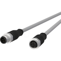 METZ CONNECT MC 142MMA12010 - Cable de sensor, M12, 5 polos, ac > KU, 1 m