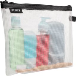 LEITZ 40140095 - Bolsa de cosméticos con cremallera Traveller WOW negra