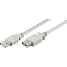 GOOBAY 68716 - Cable alargador USB 2.0 Hi-Speed de 3,0 m gris