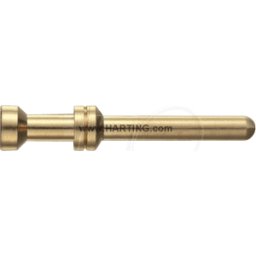 HARTING HAN 933 6115 - Pasador de contacto, 0,75mm², cobre, chapado en oro