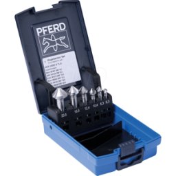 PFERD TOOLS PFERD 25202157 - Juego de avellano HSSE, 6 piezas, DIN 335 C 90°