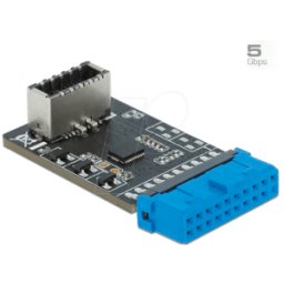 DELOCK 41981 - Adaptador USB 3.0 toma de poste a conector hembra interno Key A.