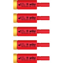 WIHA 41479 - Juego de torsión easyTorque Adaptador eléctrico, 5 piezas