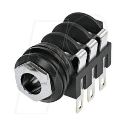 NEUTRIK NMJ6HC-S - conector de jack estéreo de 6,35 mm, conmutable, con funda croma