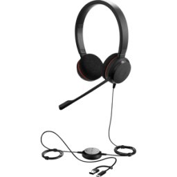 JABRA JA 4999-823-169 - Auriculares, Evolve 20, Stereo MS, adaptador USB C/A.