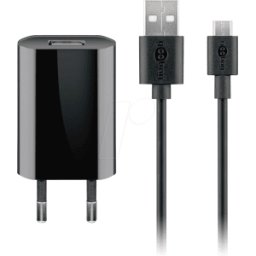GOOBAY 44982 - Cargador USB, 5 V, 1 A, Micro USB, negro
