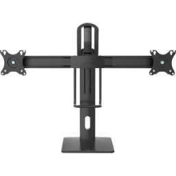 PUREMOUNTS PM-OFFICE-ST-02 - Soporte para monitor, 2 pantallas, 17" - 27", negro