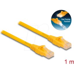 DELOCK 80101 - Cable RJ45 Cat.6A U/UTP de Seguimiento Rápido de 1 m