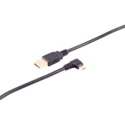 SHIVERPEAKS SHVP BS1310001 - USB A > Micro B enchufe 90° ángulo derecho 1m..