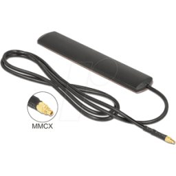 DELOCK 89525 - Antena, 4G, conector MMCX, montaje adhesivo, 0,9 m