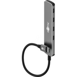 GOOBAY 79160 - HUB USB-C 3,2, 4 puertos, 5 Gbps, 4x USB-C 3,2, 0,1 m.