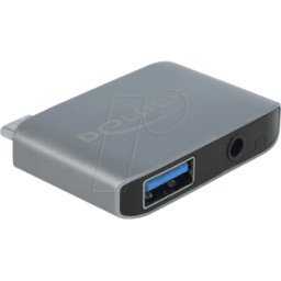 DELOCK 63965 - Adaptador de audio USB Type-C - 3,5mm jack, USB-A..