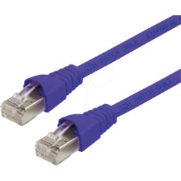 TELEGÄRTNER TG 100008685 - Cable de conexión RJ45 Cat.6a S/FTP 5 m lila