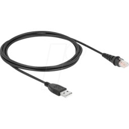 DELOCK 90611 - Escáner de código de barras, cable, USB, recto, 2,