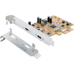 EXSYS EX-12003 - Tarjeta USB 3,1 PCIe x2 de 2 puertos, 2x conector USB Type-C, in