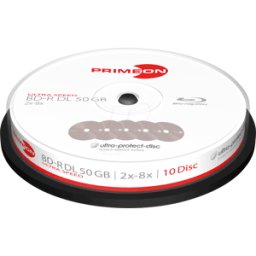 PRIMEON PRIM 2761311 - BD-R DL 50GB, caja de 10 piezas