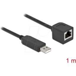 DELOCK 64164 - Cable de consola 1 m negro