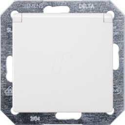 SIEMENS SIE 5UB1917 - DELTA i-System, enchufe de contacto protector blanco titanio 10/
