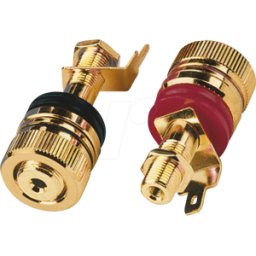 MONACOR MON BP-520G - Terminales de poste LS de gama alta, par