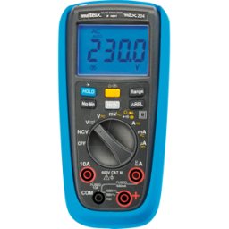 METRIX CHAU MTX204-Z - Multímetro MTX 204, 6.000 cuentas digitales, TRMS, CA/CC,