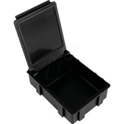 BERNSTEIN BERN 9 323 - Caja plegable ESD SMD, 41 x 37 x 15 mm, negro, paquete de 10