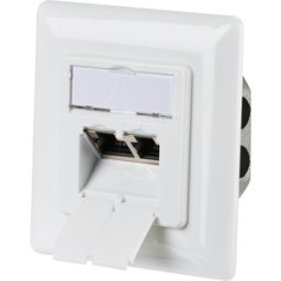 EFB-ELEKTRONIK EFB EC020400002 - Caja de red Cat.6a, 2 salidas, montaje empotrado, RJ45, LSA+