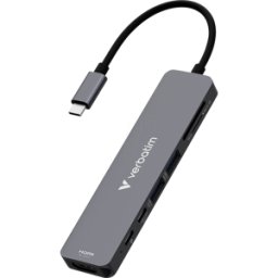 VERBATIM 32158 - Estación de acoplamiento, USB-C, 7 puertos