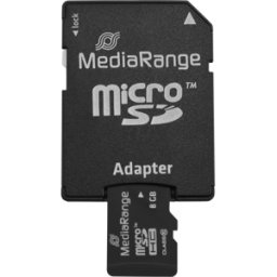 MR 957 - Tarjeta de memoria microSDHC 8GB, MediaRange Class 10, con adapt
