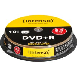 DVD+R8,5 INT10 - Intenso DVD+R 8,5GB, paquete de 10, Double-Layer