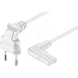 FREI ADC 030 WS GG - Cable de red, enchufe europeo, roscado, aprox. 0,25 m, ws, rosca