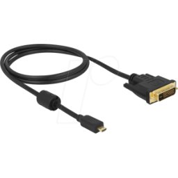 DELOCK 83585 - Cable DVI 24+1 macho > conector Micro-HDMI de 1,0 m