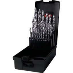 RUKO 259215RO - Juego de taladro espiral UC FLOWSTEP TIP, HSS, 25 piezas