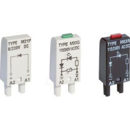 RELPOL RPL LV M93G - Pantalla LED + varistor, 110/240 V AC/DC, led verde