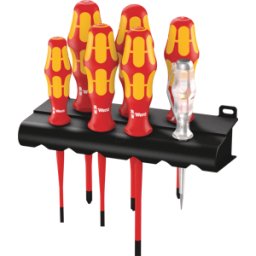 WERA 05006480001 - Juego de destornilladores Kraftform Plus, mixto, 7 piezas