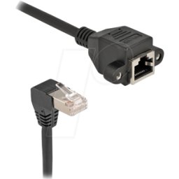 DELOCK 80309 - Cable de extensión de red S/FTP RJ45 a RJ45 Cat.6A 0,25 m