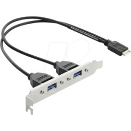 DELOCK 67346 - Cable de conexión USB 5 Gbps con soporte de ranura USB Tipo E cl