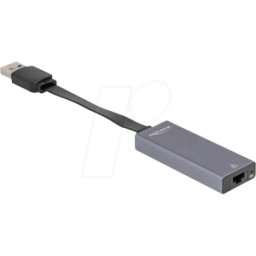DELOCK 66247 - Adaptador de red, USB tipo A, 2,5 Gigabit Ethernet, 1 RJ45