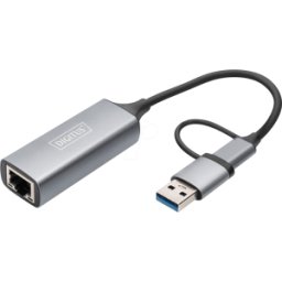 DIGITUS DN-3028 - Tarjeta de red, USB-a / C, 2,5 Gigabit Ethernet, 1 RJ45