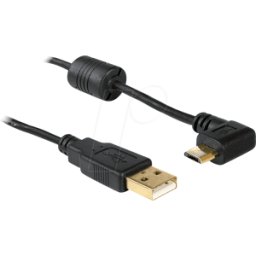DELOCK 83147 - Cable USB 2.0, conector macho a macho Micro B, 1 m