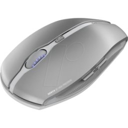 CHERRY JW-7500SI - Ratón (ratón), Bluetooth, GENTIX BT, plateado