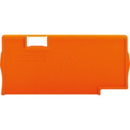 WAGO 2006-1394 - Placa de separación, 2 mm de grosor, saliente, naranja