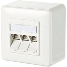 METZ CONNECT BTR 130B11D30002 - módulo 3 de CAT.6a, 180° AP, blanco puro